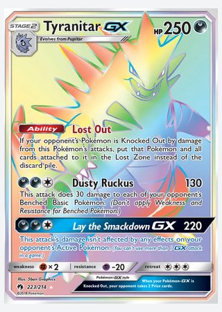 Tyranitar GX — catalogusbeeld
