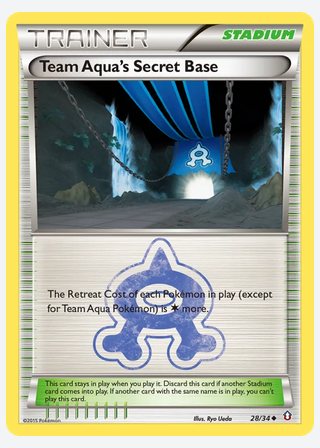 Team Aqua's Secret Base — catalogusbeeld