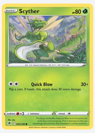 Scyther — catalogusbeeld