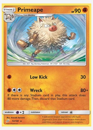Primeape — catalogusbeeld