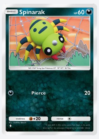 Spinarak — catalogusbeeld