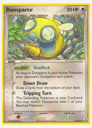 Dunsparce — catalogusbeeld