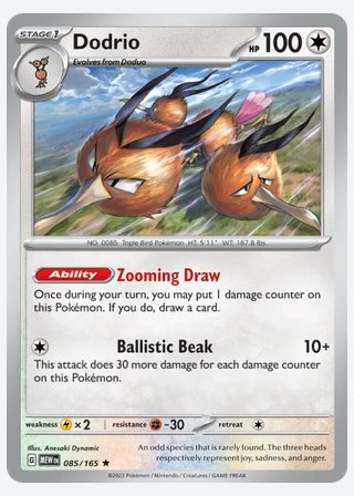 Dodrio — catalogusbeeld