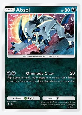 Absol — catalogusbeeld