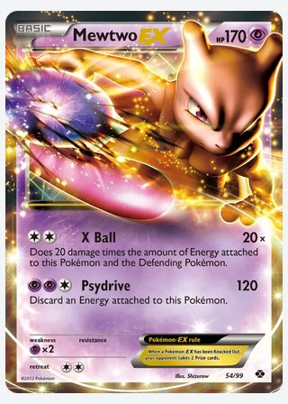 Mewtwo-EX — catalogusbeeld