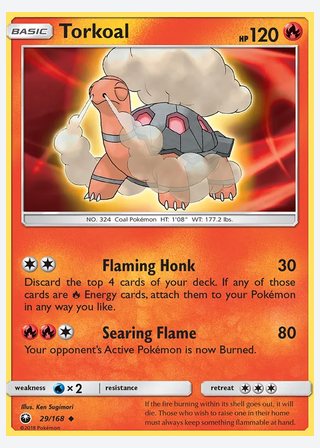 Torkoal — catalogusbeeld