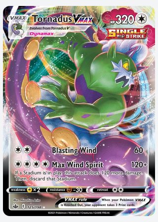 Tornadus VMAX — catalogusbeeld
