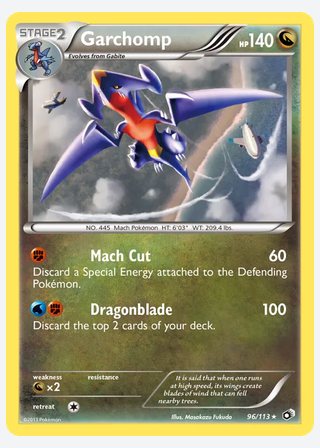 Garchomp — catalogusbeeld