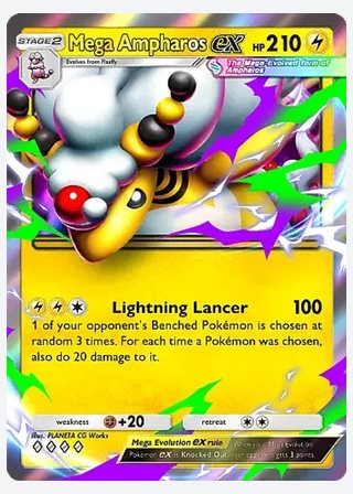 Mega Ampharos ex — catalogusbeeld