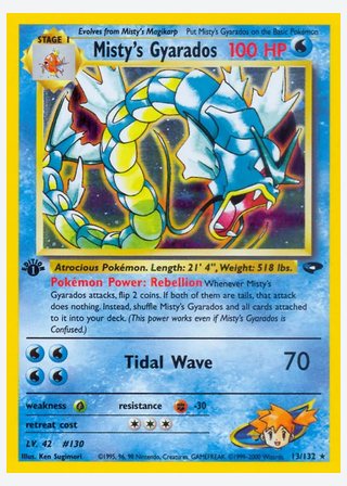 Misty's Gyarados — catalogusbeeld