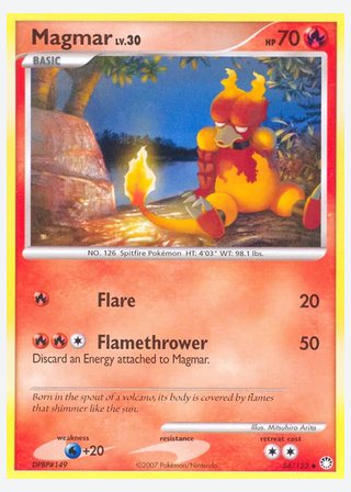 Magmar — catalogusbeeld