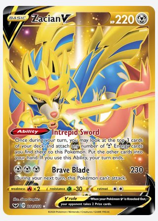 Zacian V — catalogusbeeld