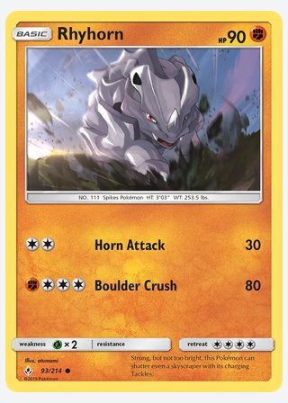 Rhyhorn — catalogusbeeld