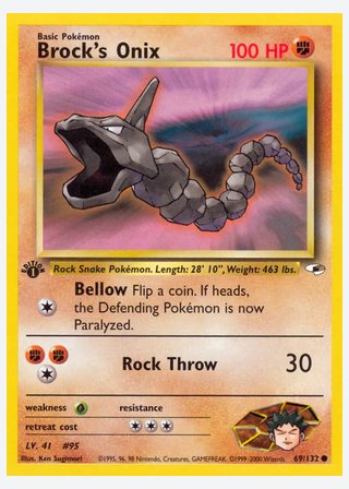 Brock's Onix — catalogusbeeld