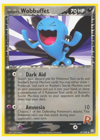Rocket's Wobbuffet — catalogusbeeld