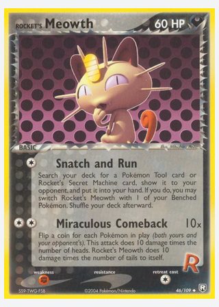 Rocket's Meowth — catalogusbeeld