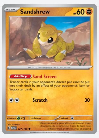 Sandshrew — catalogusbeeld
