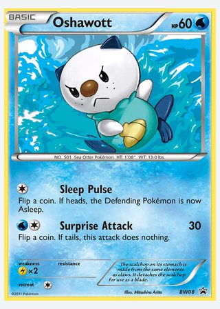 Oshawott — catalogusbeeld