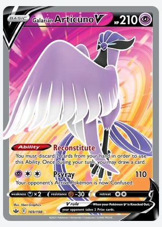 Galarian Articuno V — catalogusbeeld