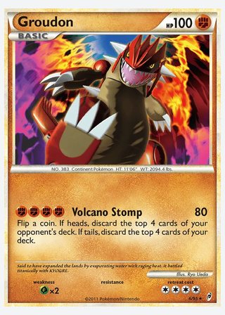 Groudon — catalogusbeeld