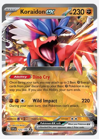Koraidon ex — catalogusbeeld