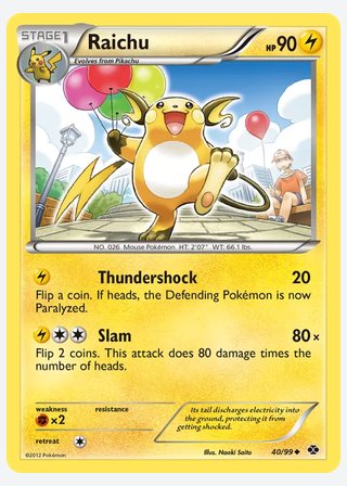 Raichu — catalogusbeeld