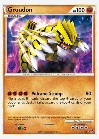 Groudon — catalogusbeeld