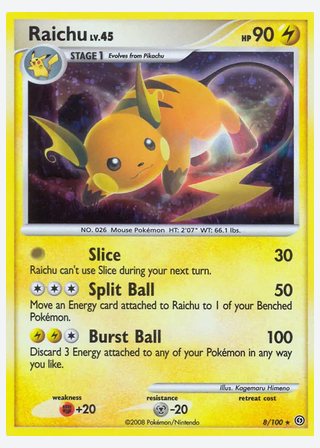 Raichu — catalogusbeeld