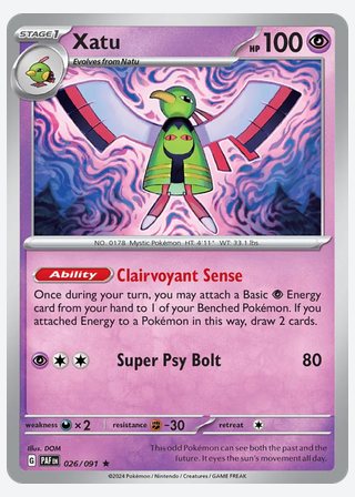 Xatu — catalogusbeeld