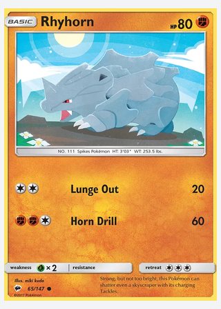 Rhyhorn — catalogusbeeld