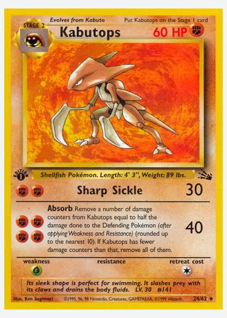 Kabutops — catalogusbeeld