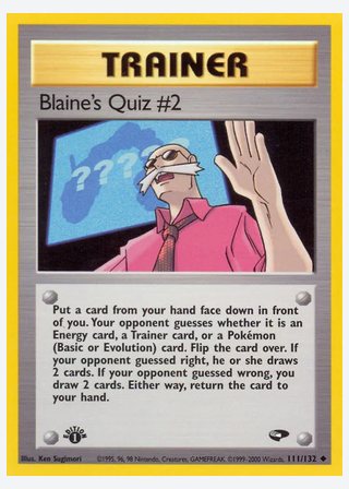 Blaine's Quiz #2 — catalogusbeeld