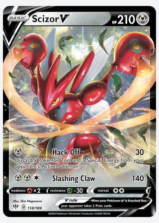 Scizor V — catalogusbeeld