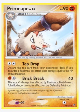 Primeape — catalogusbeeld