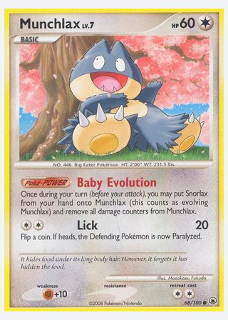 Munchlax — catalogusbeeld