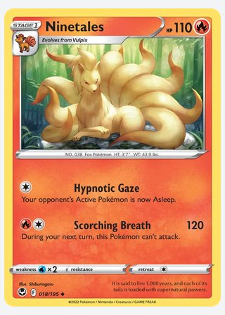 Ninetales — catalogusbeeld