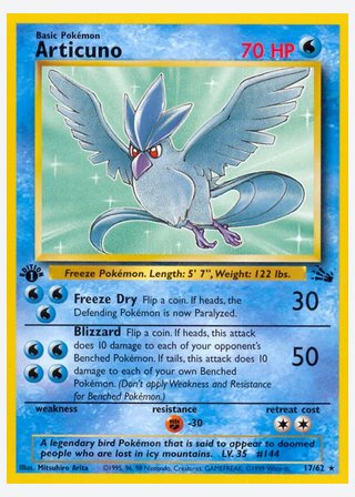 Articuno — catalogusbeeld