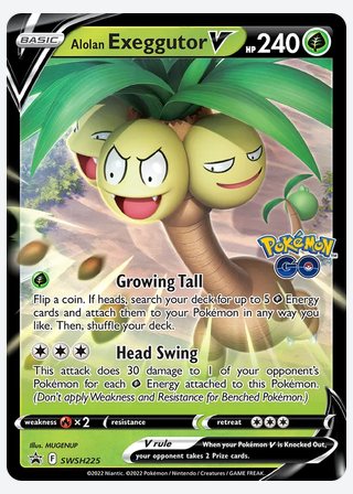 Alolan Exeggutor V — catalogusbeeld