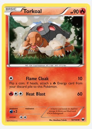Torkoal — catalogusbeeld