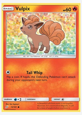 Vulpix — catalogusbeeld