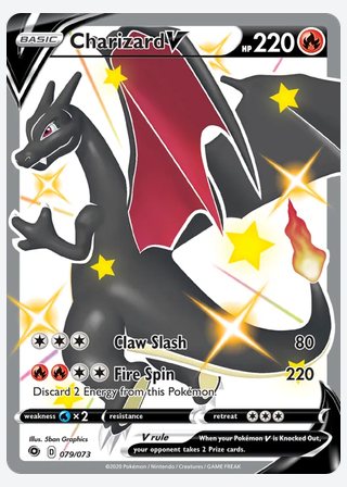 Charizard V — catalogusbeeld