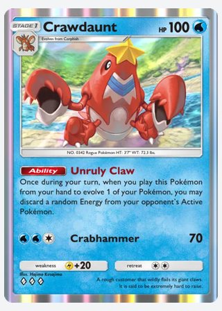 Crawdaunt — catalogusbeeld