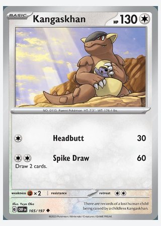 Kangaskhan — catalogusbeeld