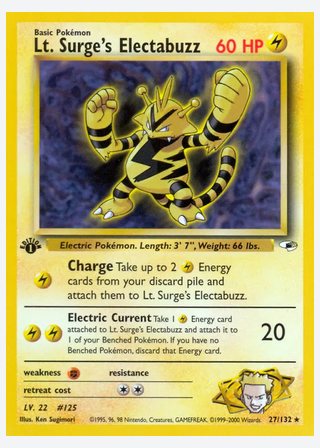 Lt. Surge's Electabuzz — catalogusbeeld