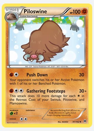 Piloswine — catalogusbeeld