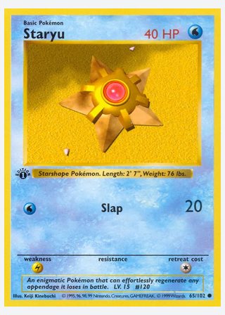 Staryu — catalogusbeeld