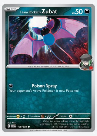 Team Rocket's Zubat — catalogusbeeld