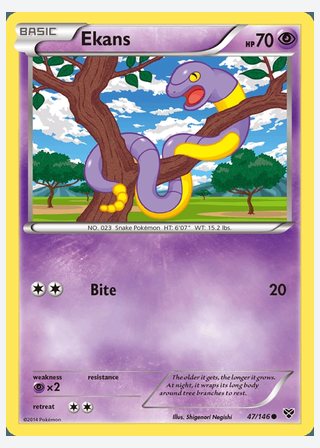 Ekans — catalogusbeeld