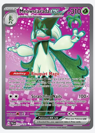 Meowscarada ex — catalogusbeeld