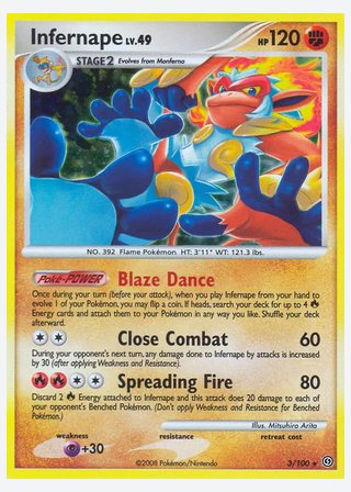 Infernape — catalogusbeeld